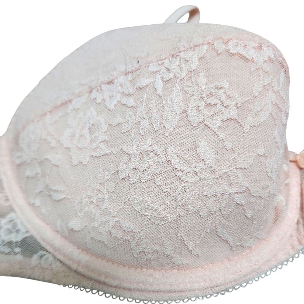 NWT Skims Vintage Bra Primrose Pink Lace Full Cup Lined Retro Feminine Size 38B - Picture 5 of 8